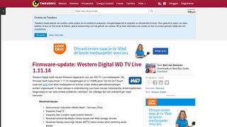 
                            6. Firmware-update: Western Digital WD TV Live 1.11.14 - Beeld en ...