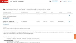 
                            13. Firmware Updater for ThinkServer EasyUpdate 1.60023 - ThinkServer ...