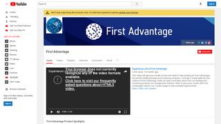 
                            11. First Advantage - YouTube