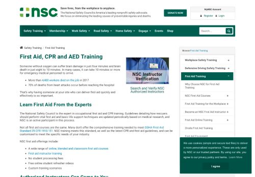 
                            13. First Aid Training - National Safety Council