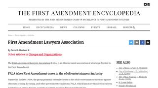 
                            4. First Amendment Lawyers Association | The First Amendment ...