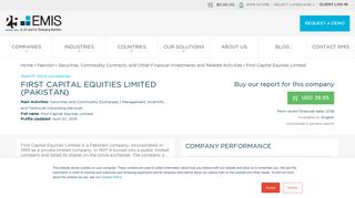 
                            10. First Capital Equities Limited Company Profile | EMIS
