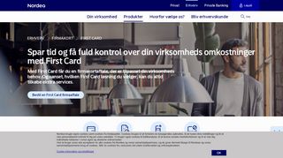 
                            7. First Card Corporate | Nordea.dk