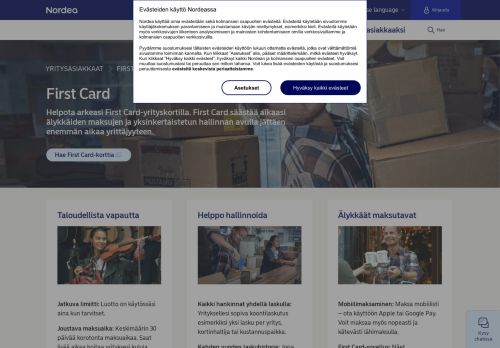 
                            6. First Card - Kortit | Nordea.fi