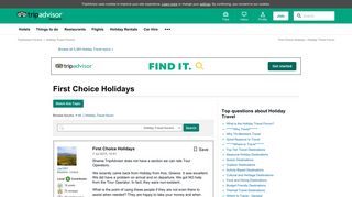 
                            9. First Choice Holidays - Holiday Travel Forum - TripAdvisor