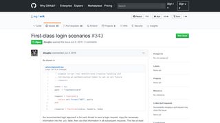 
                            10. First-class login scenarios · Issue #343 · wg/wrk · GitHub