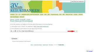 
                            8. First Class på Chromebook - Resursbanken - Google Sites