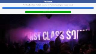 
                            10. First Class Sound - Facebook