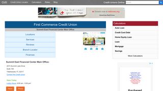 
                            7. First Commerce Credit Union - Tallahassee, FL - Credit Unions Online