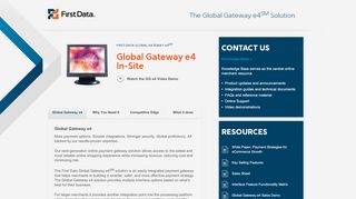
                            5. First Data Global Gateway e4