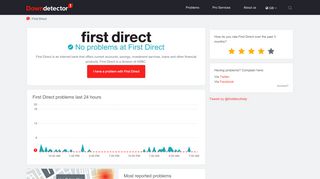 
                            10. First Direct down? Current outages and problems | Downdetector