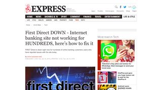 
                            10. First Direct DOWN - Internet banking site not working for HUNDREDS ...