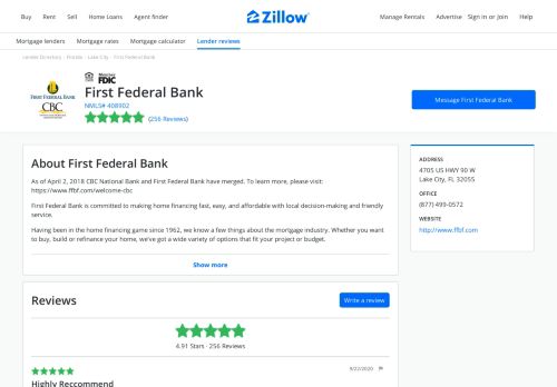 
                            12. First Federal Bank Ratings and Reviews | Zillow