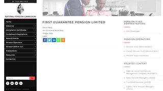 
                            2. First Guarantee Pension Limited | National Pension Commission