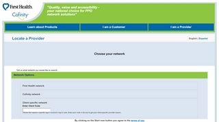 
                            9. First Health and Cofinity - First Health Network - First Health Group