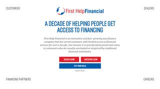 
                            4. First Help Financial | A decade of helping people get access to financing