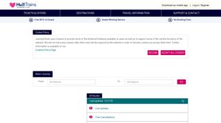 
                            9. First Hull Trains JourneyCheck - Train times and live real time delay ...