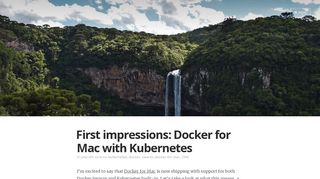 
                            11. First impressions: Docker for Mac with Kubernetes - alex ellis' blog