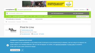 
                            4. First In Line (promoteam) - Reviews. Offerte. Booking. | eventplanner.be