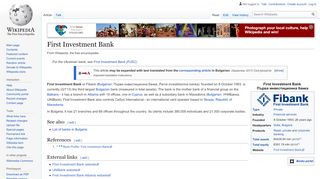 
                            7. First Investment Bank - Wikipedia