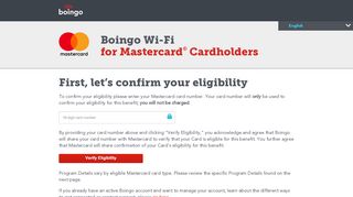 
                            13. First, let's confirm your eligibility - Boingo Wi-Fi for Mastercard ...