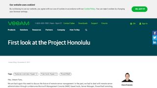 
                            7. First look at the Project Honolulu - Veeam