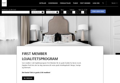 
                            2. FIRST MEMBER LOJALITETSPROGRAM | First Hotels