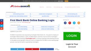 
                            10. First Merit Bank Online Banking Login | OnlineBanking101.com