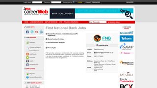 
                            11. First National Bank Jobs - Career Web