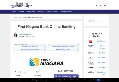 
                            7. First Niagara Bank (KeyBank) | Best Online Banking Guides