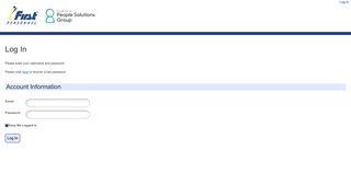
                            4. First Personnel Web Portal - Log In