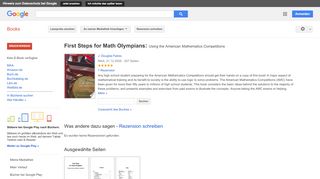 
                            11. First Steps for Math Olympians: Using the American Mathematics ...