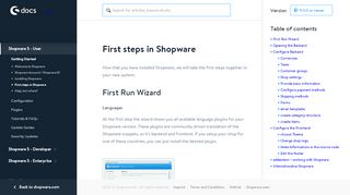 
                            5. First steps in Shopware - Shopware Documentation