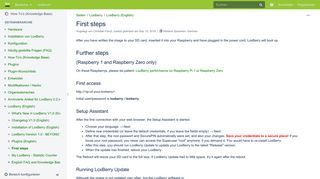 
                            3. First steps - LoxBerry - loxwiki