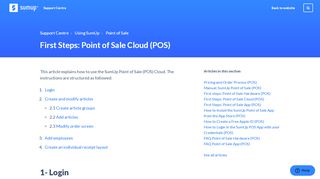 
                            2. First Steps: Point of Sale Cloud (POS) – SumUp Support Centre