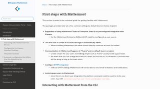
                            5. First steps with Mattermost — Kopano Mattermost 1.0 documentation