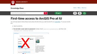 
                            13. First-time access to ArcGIS Pro at IU