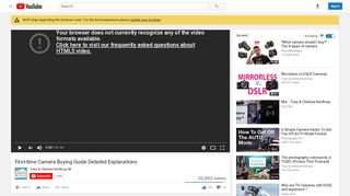 
                            10. First-time Camera Buying Guide Detailed Explanations - YouTube