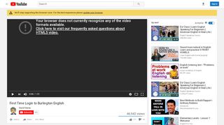 
                            9. First Time Login to Burlington English - YouTube