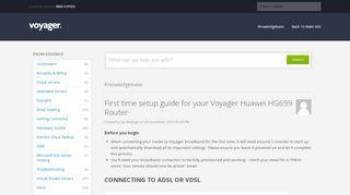 
                            12. First time setup guide for your Voyager Huawei Router - ...