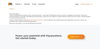 
                            2. First time sign-in | PayAnywhere