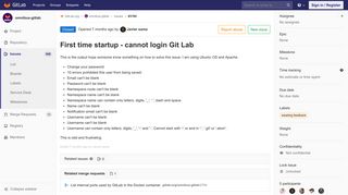 
                            12. First time startup - cannot login Git Lab (#3760) · Issues · GitLab.org ...