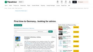 
                            6. First time to Germany...looking for advice. - Berlin Forum ...