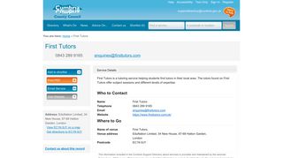 
                            11. First Tutors | Cumbria Support Directory