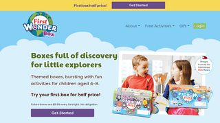 
                            12. First Wonder Box - themed activity boxes for children aged 4 - 8