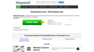 
                            9. firstcampus.com - FIRSTCAMPUS.COM - iKeyword.net