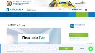 
                            13. Firstchoice Pay - (payment system) - RoboForex