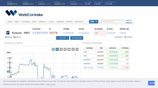 
                            12. Firstcoin price | $ 0.00251198 | index, chart and news | ...