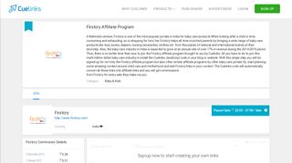 
                            7. Firstcry Affiliate Program with Highest Payout Upto ₹27.0 - Cuelinks