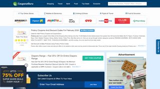 
                            12. Firstcry Coupons - Flat Rs.300 Off Discount Codes, Promo Offers